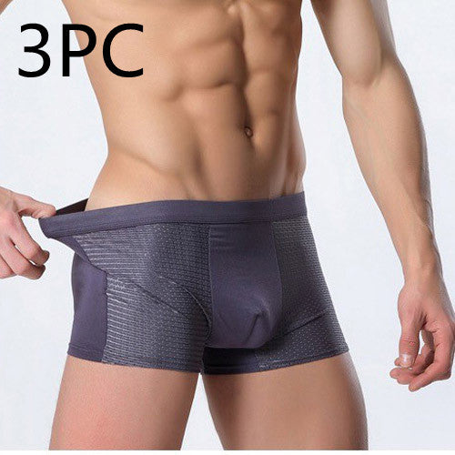 Ice silk men's underwear mesh boxer